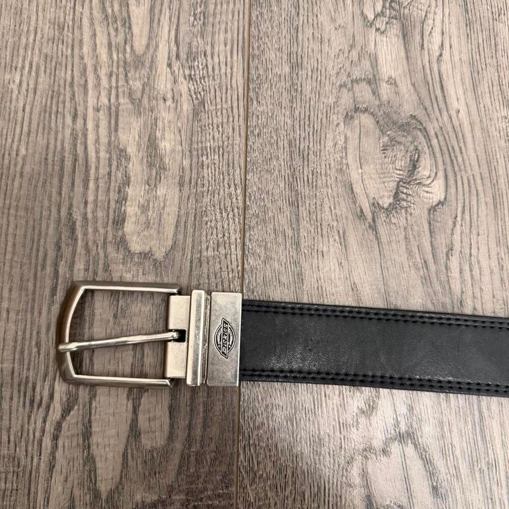 Dickies Men's Black and Grey Belt